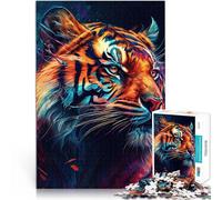 Puzzles de 1000 Piezas para Adolescentes El poderoso Tigre Juguetes Juegos Educativos Antiestrés Decoración hogar 52x38cm