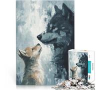 Puzzles de 1000 Piezas para Adolescentes El vínculo de los Lobos Juguete de desafío de Juego Educativo Decoración 52x38cm