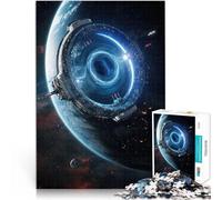 Puzzles de 1000 Piezas para Adolescentes Estación Espacial Entrena tu Cerebro y Tus Manos Cada Pieza es única: un desafiante y Divertido Juego Familiar 75x50cm