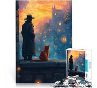 Puzzles de 1000 Piezas para Adolescentes Familiar en la Soledad Juegos educativos Juguetes de Bricolaje Lista de Deseos con Papá Noel 52x38cm