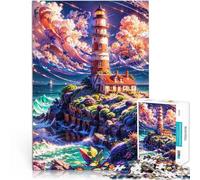Puzzles de 1000 Piezas para Adolescentes Faro de Spectral Shores Juguetes educativos de Aprendizaje Regalos de Amigo Secreto 52x38cm