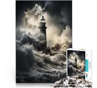 Puzzles de 1000 Piezas para Adolescentes Faro Juguetes educativos de Aprendizaje Juegos Familiares Decoración del hogar 52x38cm