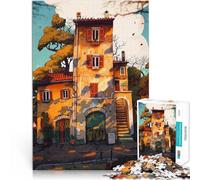 Puzzles de 1000 Piezas para Adolescentes Farolas Antiguas de Roma para el Juguete de desafío de Juego Educativo Buen Regalo 75x50cm