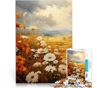 Puzzles de 1000 Piezas para Adolescentes Flores de otoño Entrena tu Cerebro y Tus Manos con Piezas de Formas aleatorias Que se entrelazan Completamente 38x26cm