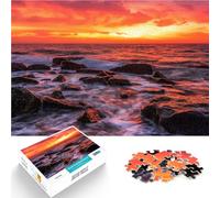 Puzzles de 1000 Piezas para Adolescentes Fuego en el Cielo Juguetes para aliviar el estrés Toda la Familia. 75x50cm