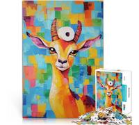 Puzzles de 1000 Piezas para Adolescentes Gacela con Papel higiénico Juegos educativos Juguetes de Bricolaje Obra de Arte 38x26cm
