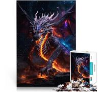 Puzzles de 1000 Piezas para Adolescentes Galaxia Nocturna del Fuego del Dragón Montaje de Patrones Regalos de Amigo Secreto 38x26cm