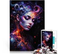 Puzzles de 1000 Piezas para Adolescentes Grietas en mi Mente Juguetes de Juego para Regalo Familiar Lista de Deseos con Papá Noel 38x26cm