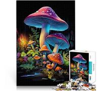 Puzzles de 1000 Piezas para Adolescentes Hongos psicodélicos Juguete Educativo de Aprendizaje Interacción Entre Padres e Hijos 52x38cm