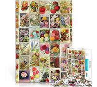 Puzzles de 1000 Piezas para Adolescentes ilustración botánica Juguetes de Entretenimiento Familiar Decoración del hogar 38x52cm