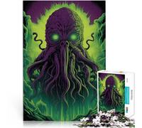 Puzzles de 1000 Piezas para Adolescentes Ilustración de Cthulhu Juegos educativos Decoración del hogar Decoración 52x38cm