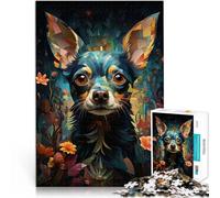 Puzzles de 1000 Piezas para Adolescentes Jardín del Edén de Chihuahua 1 Juego desafiante Decoración de Pared cumpleaños y Navidad 38x26cm