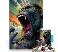 Puzzles de 1000 Piezas para Adolescentes King Kong Juguetes adictivos Que desafían la Inteligencia Cerebral Una Obra de Arte 38x26cm