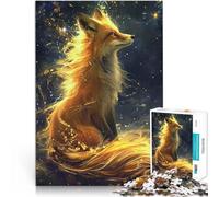 Puzzles de 1000 Piezas para Adolescentes Kitsune Fox Colorido Competición de Velocidad de Manos Interacción Entre Padres e Hijos 52x38cm