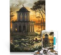 Puzzles de 1000 Piezas para Adolescentes La Biblioteca Gótica Juguetes Juegos Educativos Antiestrés Regalo para cumpleaños 38x26cm