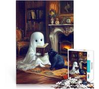 Puzzles de 1000 Piezas para Adolescentes La Hora del Cuento fantasmal Juguetes educativos con Piezas de Formas aleatorias Que se entrelazan Completamente 38x26cm