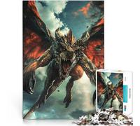 Puzzles de 1000 Piezas para Adolescentes La ira del dragón Juguete Educativo para aliviar el estrés Grandes Regalos y Juguetes 38x26cm
