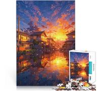 Puzzles de 1000 Piezas para Adolescentes La Magia de Kioto Juguetes educativos de Aprendizaje Trato como Regalo para Toda la Familia 52x38cm