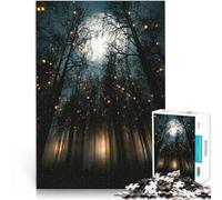 Puzzles de 1000 Piezas para Adolescentes Luces MÁGICAS del Bosque Desafío difícil para aliviar el estrés Regalos de Amigo Secreto 38x52cm