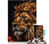 Puzzles de 1000 Piezas para Adolescentes Majestuoso Rey león Matar el Tiempo en Vacaciones en casa para la decoración del hogar 52x38cm
