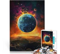 Puzzles de 1000 Piezas para Adolescentes Mirando la Tierra Desde Marte Juguetes de Juego desafiantes Mejorar el Amor Entre Parejas 52x38cm
