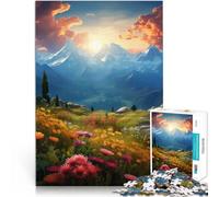 Puzzles de 1000 Piezas para Adolescentes Montañas de Verano - Abismo cromático Regalos de Juegos desafiantes Una Obra de Arte 38x26cm