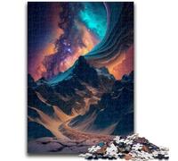 Puzzles de 1000 Piezas para Adolescentes, montañas y Vía Láctea, ayudan a ejercitar el Cerebro, Juguetes adictivos para Cultivar la Paciencia, decoración de Pared, 50x75cm