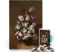 Puzzles de 1000 Piezas para Adolescentes Naturaleza Muerta Floral Entrena tu Cerebro y Tus Manos Colección de Artistas, Bellas Artes 38x26cm