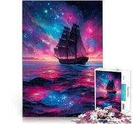 Puzzles de 1000 Piezas para Adolescentes Navegando por el Cosmos Entrena tu Cerebro y Tus Manos Adecuado para decoración de Escritorio. 38x26cm