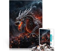 Puzzles de 1000 Piezas para Adolescentes Nido del Volcán Dragón 02 Matar el Tiempo en Vacaciones en casa Mejorar el Amor Entre Parejas 38x26cm