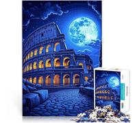Puzzles de 1000 Piezas para Adolescentes Noche en el Coliseo Juegos educativos Juguetes de Bricolaje Juego de desafío único 38x26cm