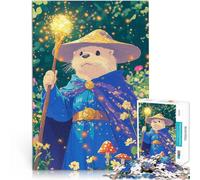 Puzzles de 1000 Piezas para Adolescentes Nutria Maga en un Jardín Juguetes para aliviar el estrés Decoración del hogar 52x38cm