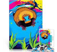 Puzzles de 1000 Piezas para Adolescentes Odisea submarina del ornitorrinco Actividad Familiar con póster a Juego y Hoja de Trivia 38x26cm