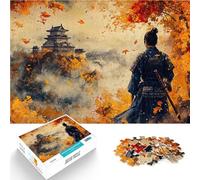 Puzzles de 1000 Piezas para Adolescentes Otoño samurái Alivia el estrés Vacaciones en casa Matar el Tiempo Obra de Arte 52x38cm