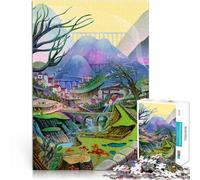 Puzzles de 1000 Piezas para Adolescentes País de los sueños Juguetes para aliviar el estrés Regalos de cumpleaños, Regalos, Arte Mural 38x26cm