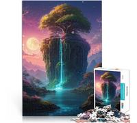 Puzzles de 1000 Piezas para Adolescentes Paisaje de Cascada de fantasía Rompecabezas Cada Pieza es única: un desafiante y Divertido Juego Familiar 38x26cm