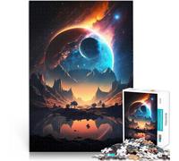 Puzzles de 1000 Piezas para Adolescentes Paisaje de Oasis galáctico Acertijo para Cada Pieza es única: un desafiante y Divertido Juego Familiar 75x50cm