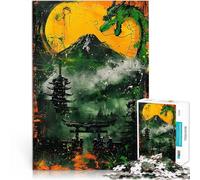 Puzzles de 1000 Piezas para Adolescentes Paraíso Espiritual asiático Juego desafiante Cada Pieza es única: un desafiante y Divertido Juego Familiar 38x26cm