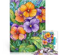 Puzzles de 1000 Piezas para Adolescentes Pensamientos de vidrieras Desafío difícil para aliviar el estrés Mejorar la Memoria 38x26cm