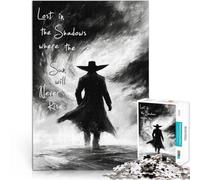 Puzzles de 1000 Piezas para Adolescentes Perdido en Las Sombras para el Juguete de desafío de Juego Educativo Obra de Arte 52x38cm