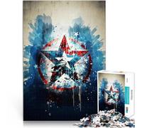 Puzzles de 1000 Piezas para Adolescentes Resumen de Estrella del ejército de EE. UU. Juguetes de Juego desafiantes Una Obra de Arte 75x50cm