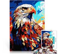 Puzzles de 1000 Piezas para Adolescentes Retrato de águila Entrena tu Cerebro y Tus Manos Decoración de Pared cumpleaños y Navidad 38x26cm