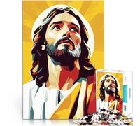 Puzzles de 1000 Piezas para Adolescentes Retrato de Jesucristo Juegos educativos Decoración del hogar Grandes Regalos y Juguetes 75x50cm