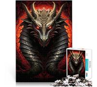 Puzzles de 1000 Piezas para Adolescentes Retrato del Infierno del Dragón Juguetes de Juego desafiantes Regalo para cumpleaños 75x50cm