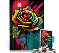 Puzzles de 1000 Piezas para Adolescentes Rosa Garabato Ayuda al Cerebro a ejercitar Juguetes adictivos para Cultivar la Paciencia. Mejorar la Memoria 52x38cm