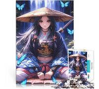 Puzzles de 1000 Piezas para Adolescentes Samurai Guardian por el Juguete Educativo Intelectual descompresor Apto para Parejas 75x50cm