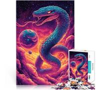 Puzzles de 1000 Piezas para Adolescentes Serpiente Cósmica del Abismo Estelar Juego desafiante Decoración hogar 75x50cm