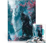 Puzzles de 1000 Piezas para Adolescentes Shogun samurái Diablo Juguetes para aliviar el estrés Toda la Familia. 75x50cm