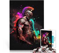 Puzzles de 1000 Piezas para Adolescentes Soldado Espartano Juegos educativos Decoración del hogar Mejorar el Amor Entre Parejas 50x70cm