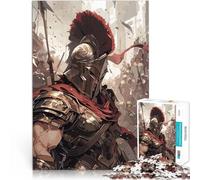 Puzzles de 1000 Piezas para Adolescentes Soldado Guerrero Espartano Desafío difícil para aliviar el estrés Gran Regalo 38x26cm